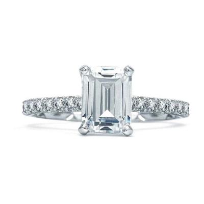 A.Jaffe Pave Diamond Engagement Ring